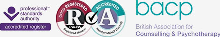 Professional Standards Authority Accredited Register, BACP Registered & Accredited, BACP - British Association for Counselling & Psychotherapy